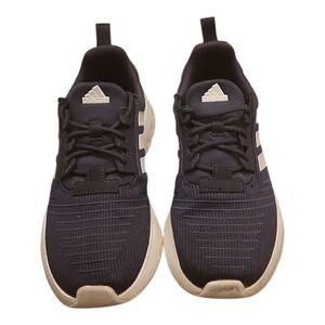 Adidas Boys Black and Cream Athletic Shoes